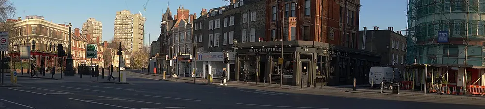 Kennington Cross, the local landmark of SE11