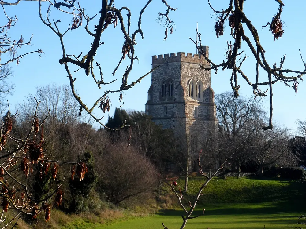 Church of St Mary the Virgin, Henlow, the local landmark of SG16