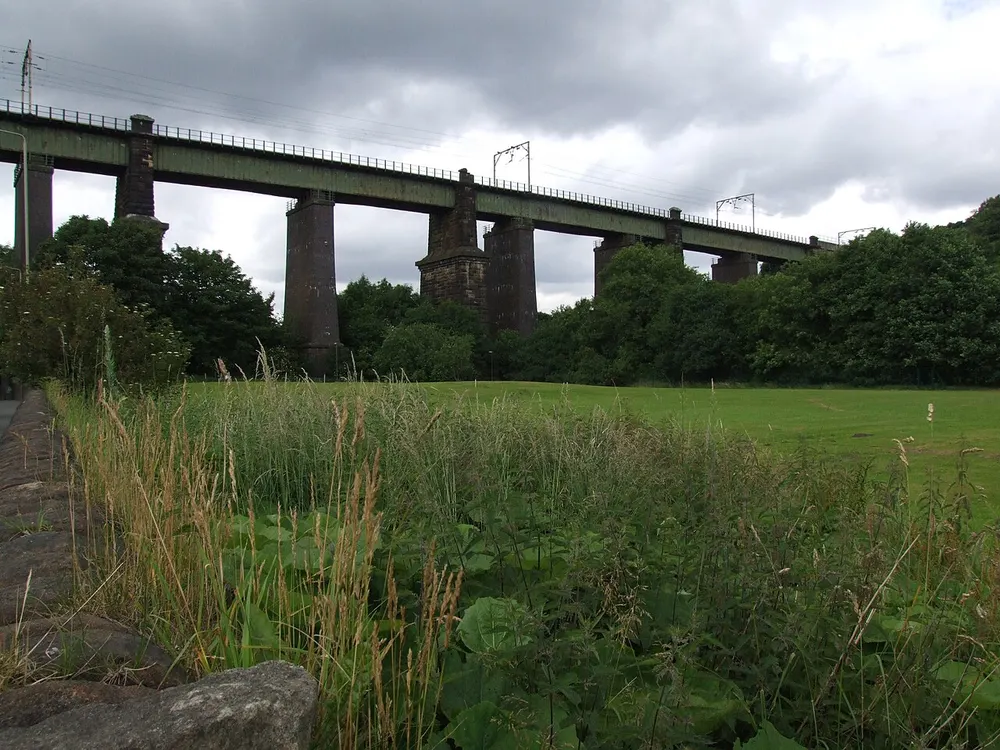 Dinting Viaduct, the local landmark of SK13