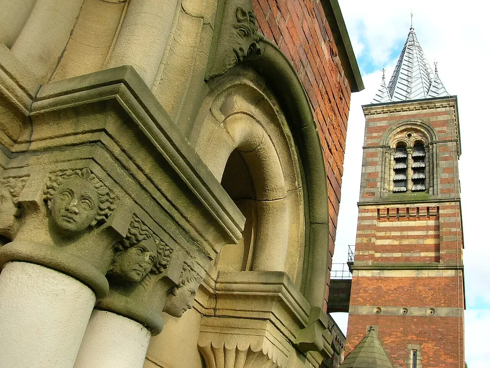 St Elisabeth's Church, Reddish, the local landmark of SK5