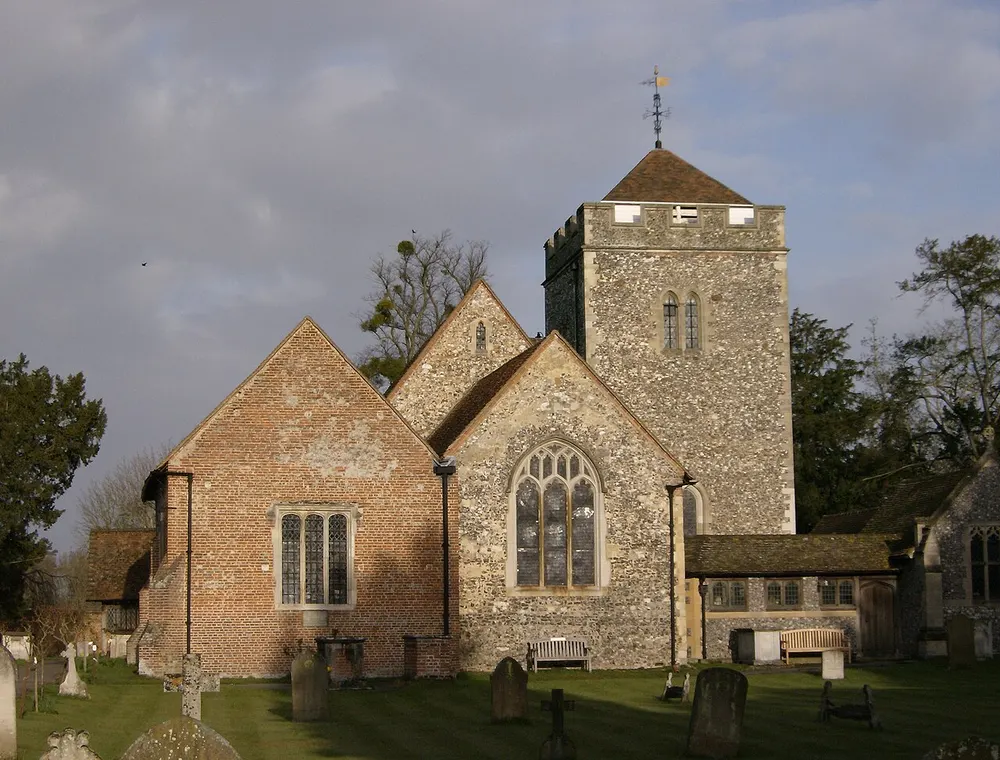 Church of St Giles, Stoke Poges, the local landmark of SL2