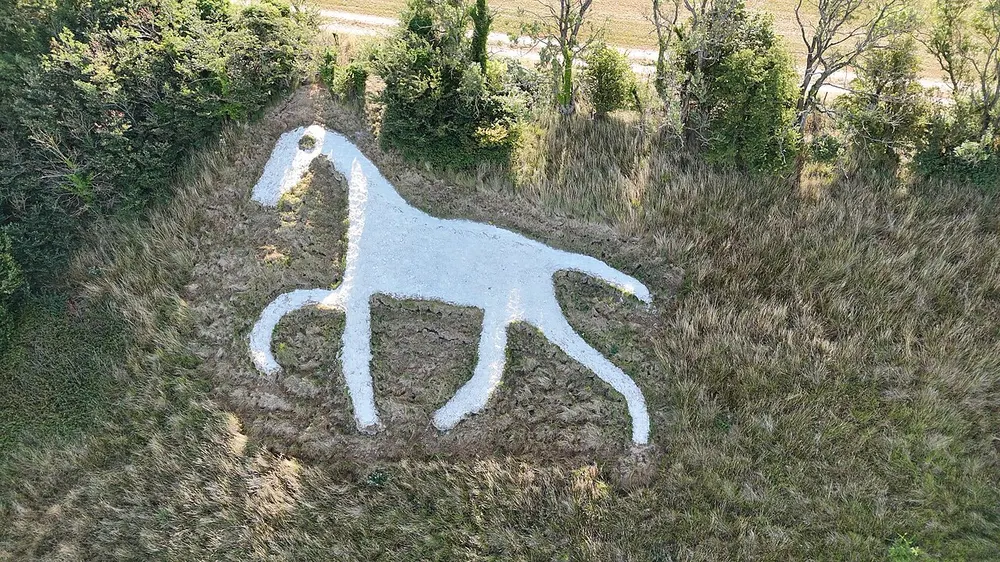 Broad Town White Horse, the local landmark of SN4